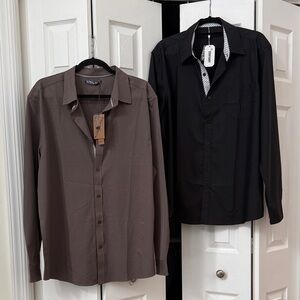 2 very Classy men’s dress/casual shirts NWT